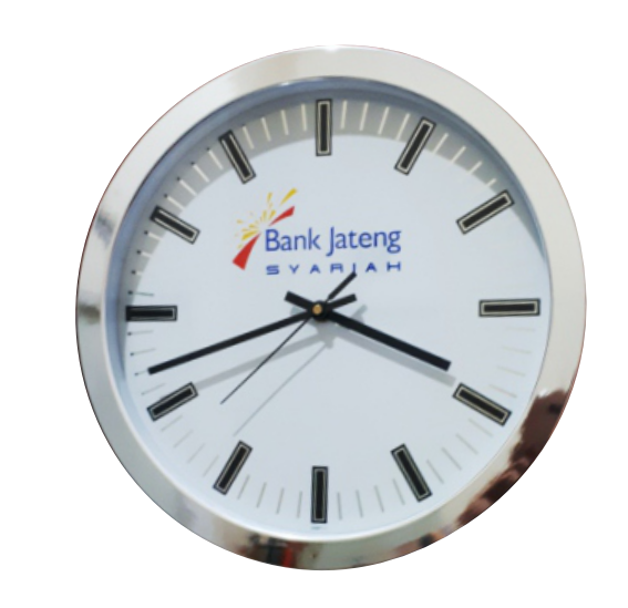 Jam Dinding Eksklusif Plat Stainless