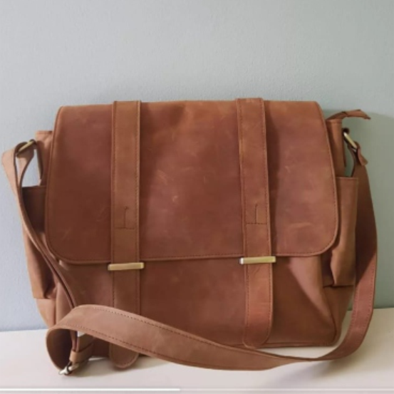 Leather Messenger Bag